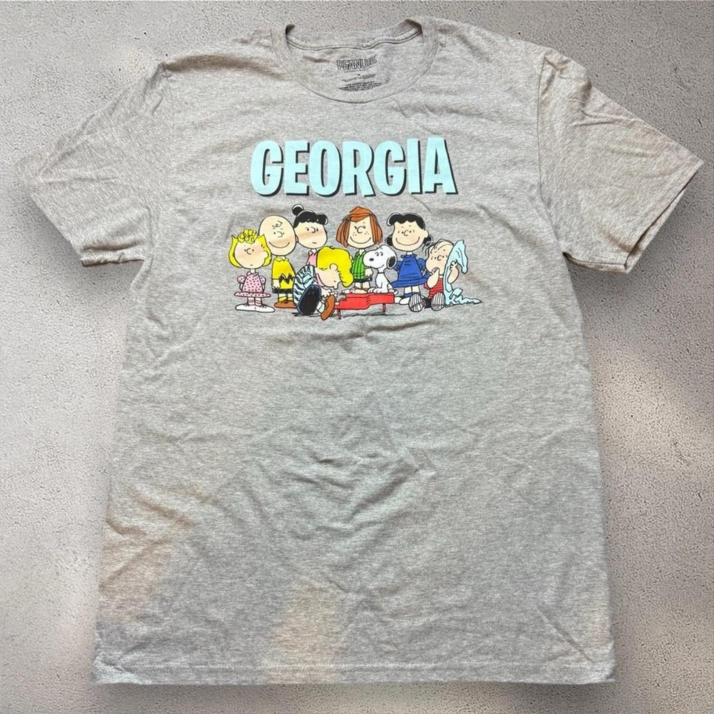 Peanuts Snoopy Georgia Graphic Tee‎ Mens Medium